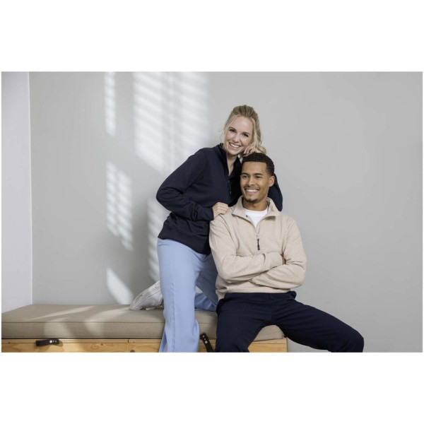 Tin unisex Aware™ recycled quarter zip sweater