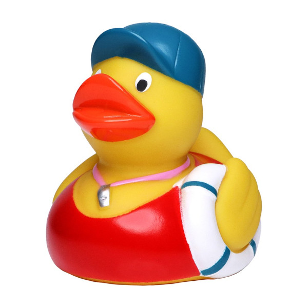 Squeaky duck bath attendent