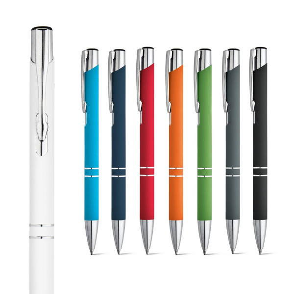 BETA SOFT. Soft touch aluminium ball pen