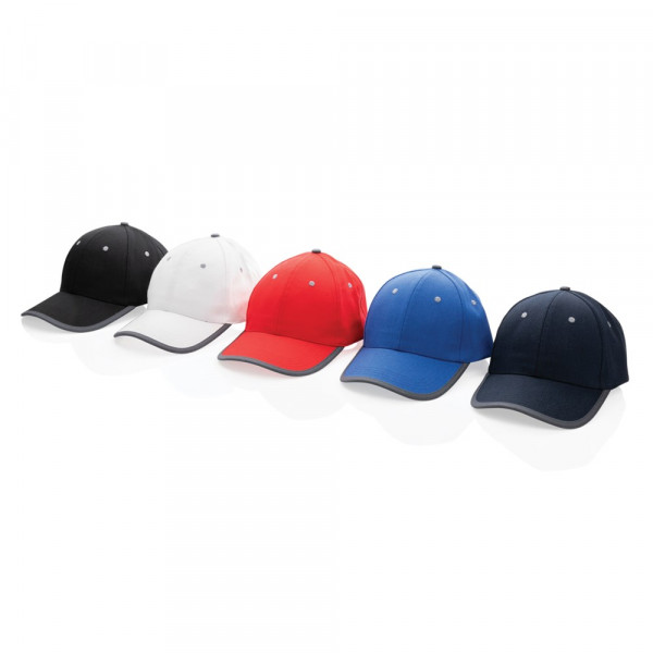 Impact AWARE™ Brushed rcotton 6 panel contrast cap 280gr