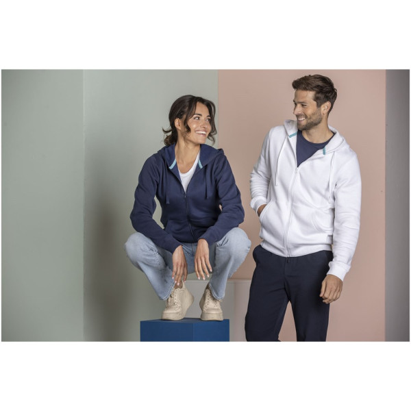 Ruby men’s organic recycled full zip hoodie