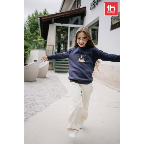 THC DELTA KIDS. Kid's sweatshirt in recycled cotton and polyester