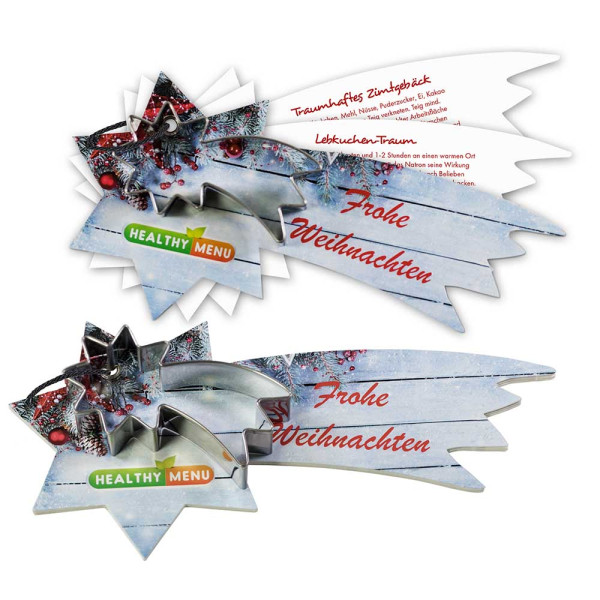 Baking-shape with recipe book comet