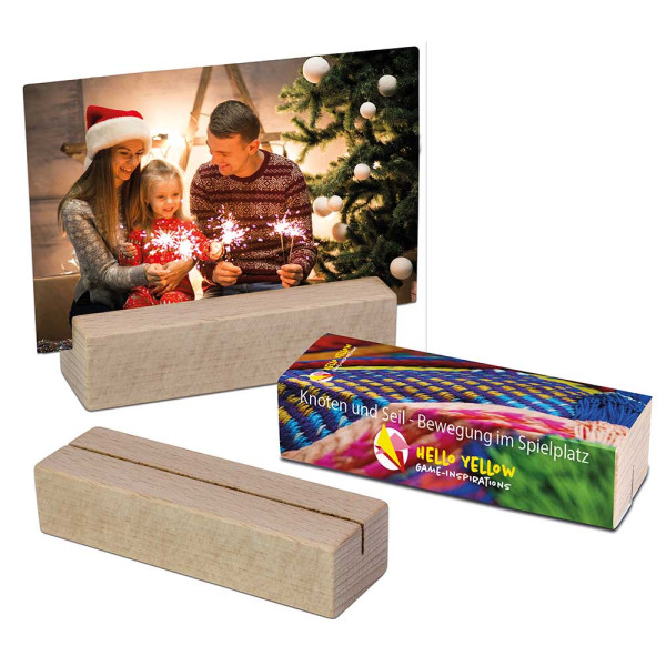 picture holder made of wood - Christmas