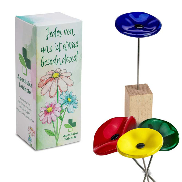 Handmade glass flower