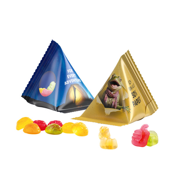 Tetrahedron 15 g Trolli fruit jelly gums standard shapes