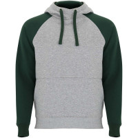 Heather grey, Bottle green
